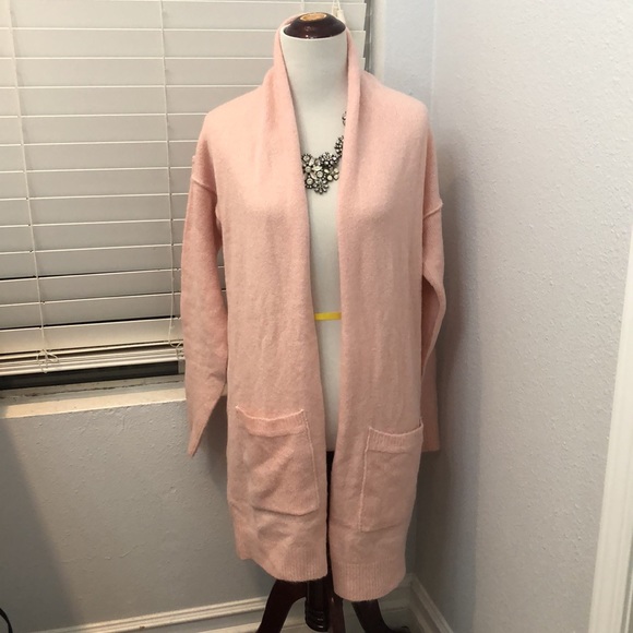 NWT! Open Front Pink Cardigan With Pockets - Picture 6 of 10